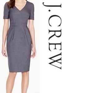 Jcrew Sheath Dress Gray 14T